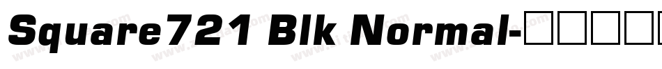 Square721 Blk Normal字体转换